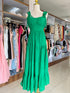 Summer Hollow Out Embroidery Tiered Long Dresses